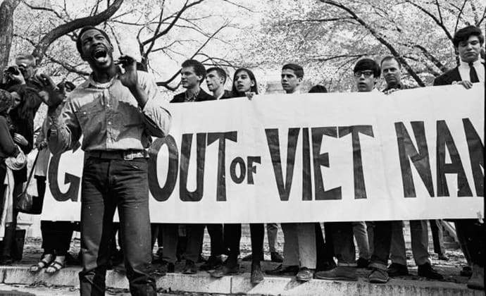 Lotte negli Stati Uniti contro l'invasione del Vietnam