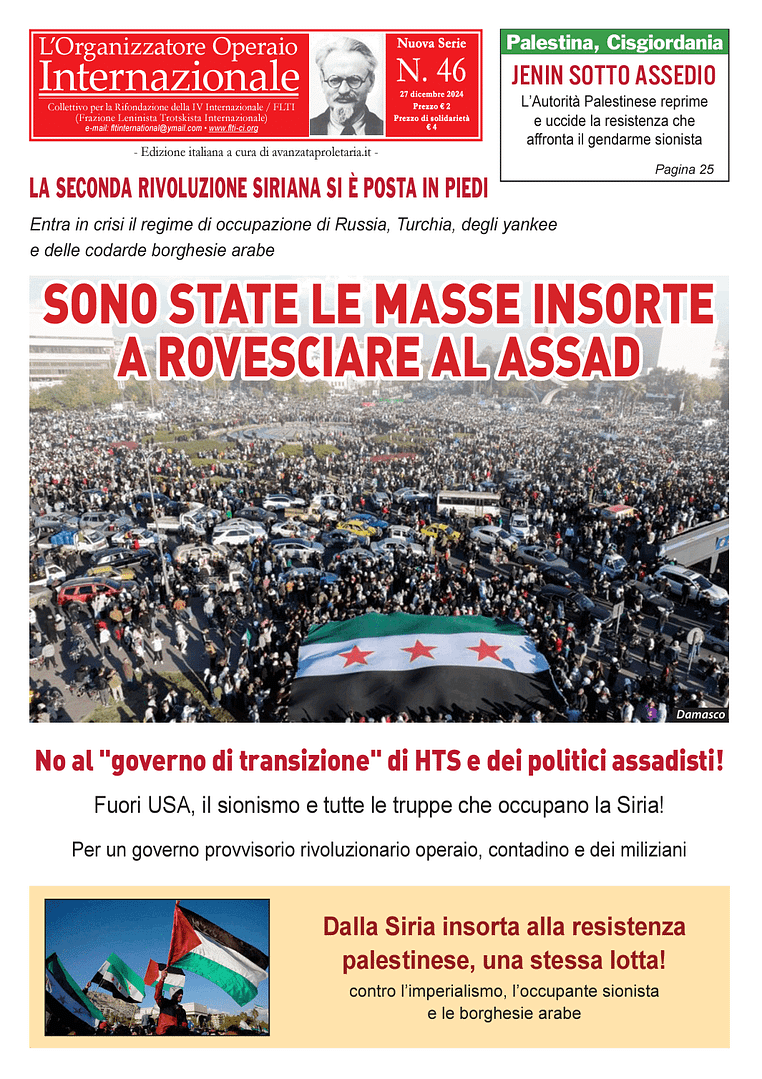 È uscita l’edizione italiana del numero 46 dell’Organizatore Operaio Internazionale in formato digitale